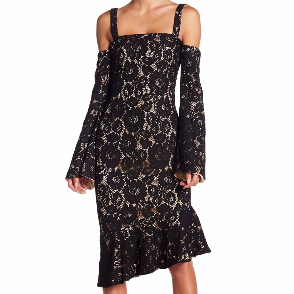 MINKPINK Marseille ColdShoulder Asymmetrical Dress